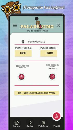 PALABRÍSIMO: busca palabras ảnh chụp màn hình 3