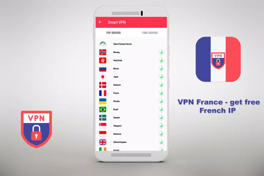 VPN Free - get free French IP Security  ⭐️⭐️⭐️⭐️⭐️ экрана 1