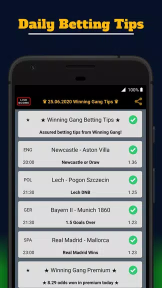 Winning Gang Betting Tips screenshot 1