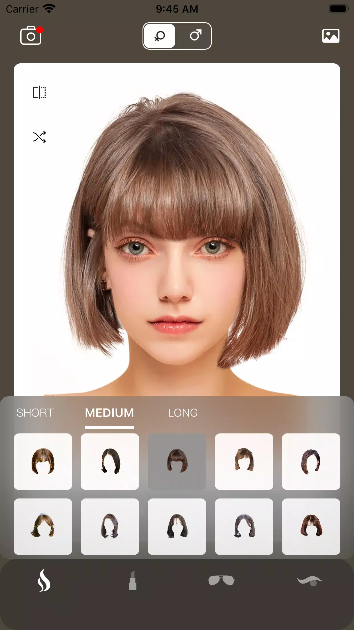 AI Hairstyle Try On・Bangs・Wigs应用截图第1张