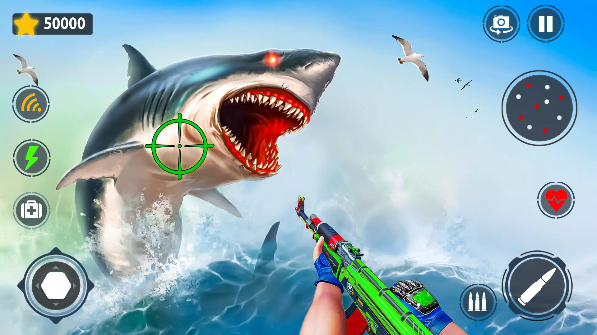 Shark Games & Fish Hunting ဖန်သားပြင်ဓာတ်ပုံ 1