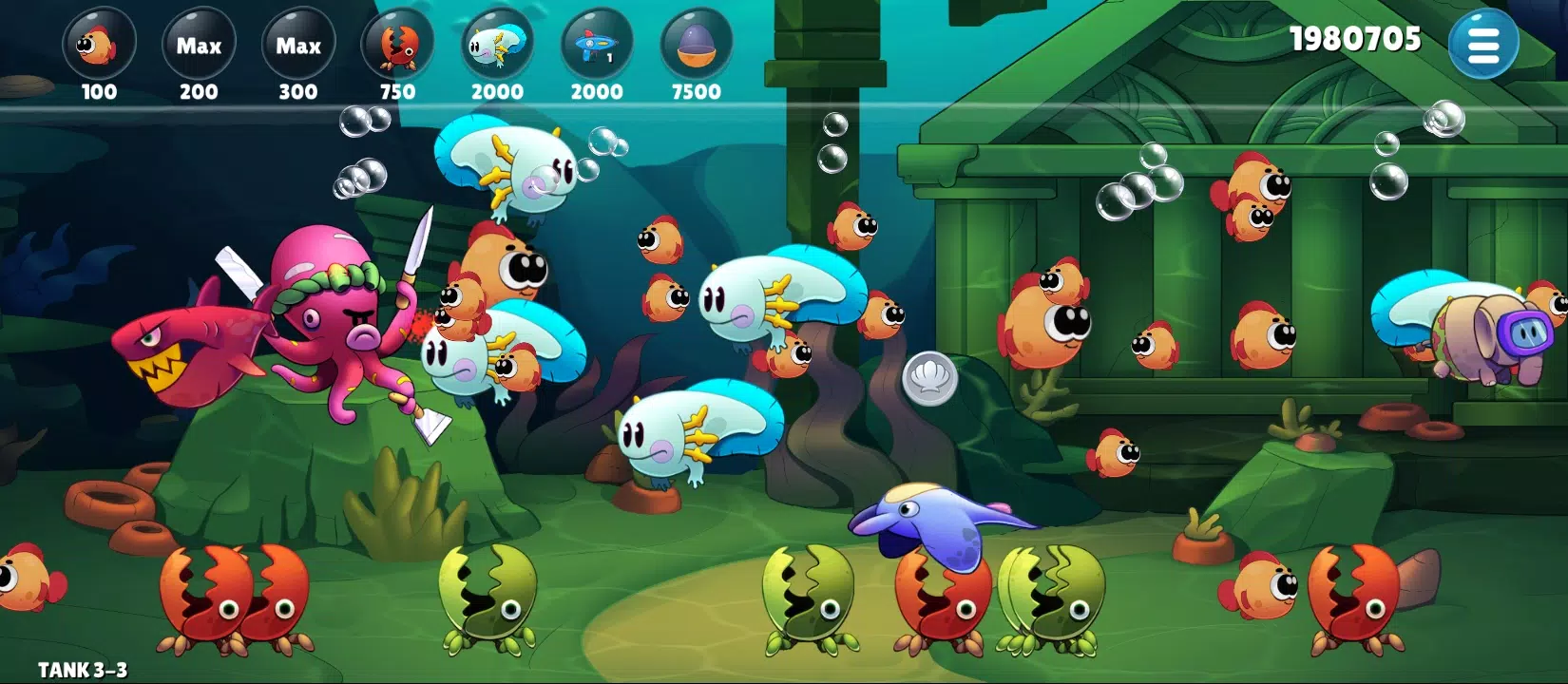 Insaniquarium Deluxe Evolution Screenshot 3