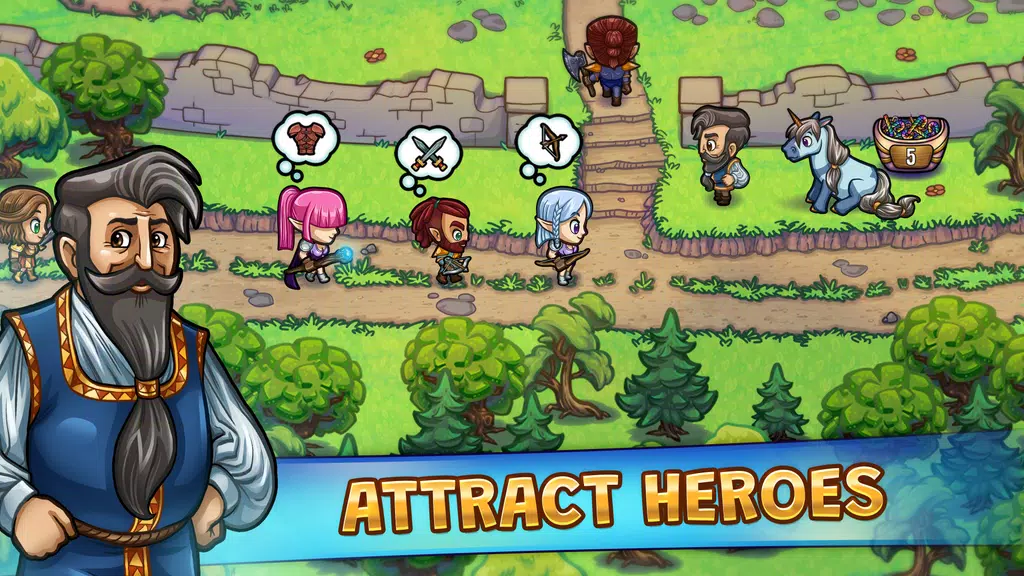 Hero Park: Shops & Dungeons Screenshot 1