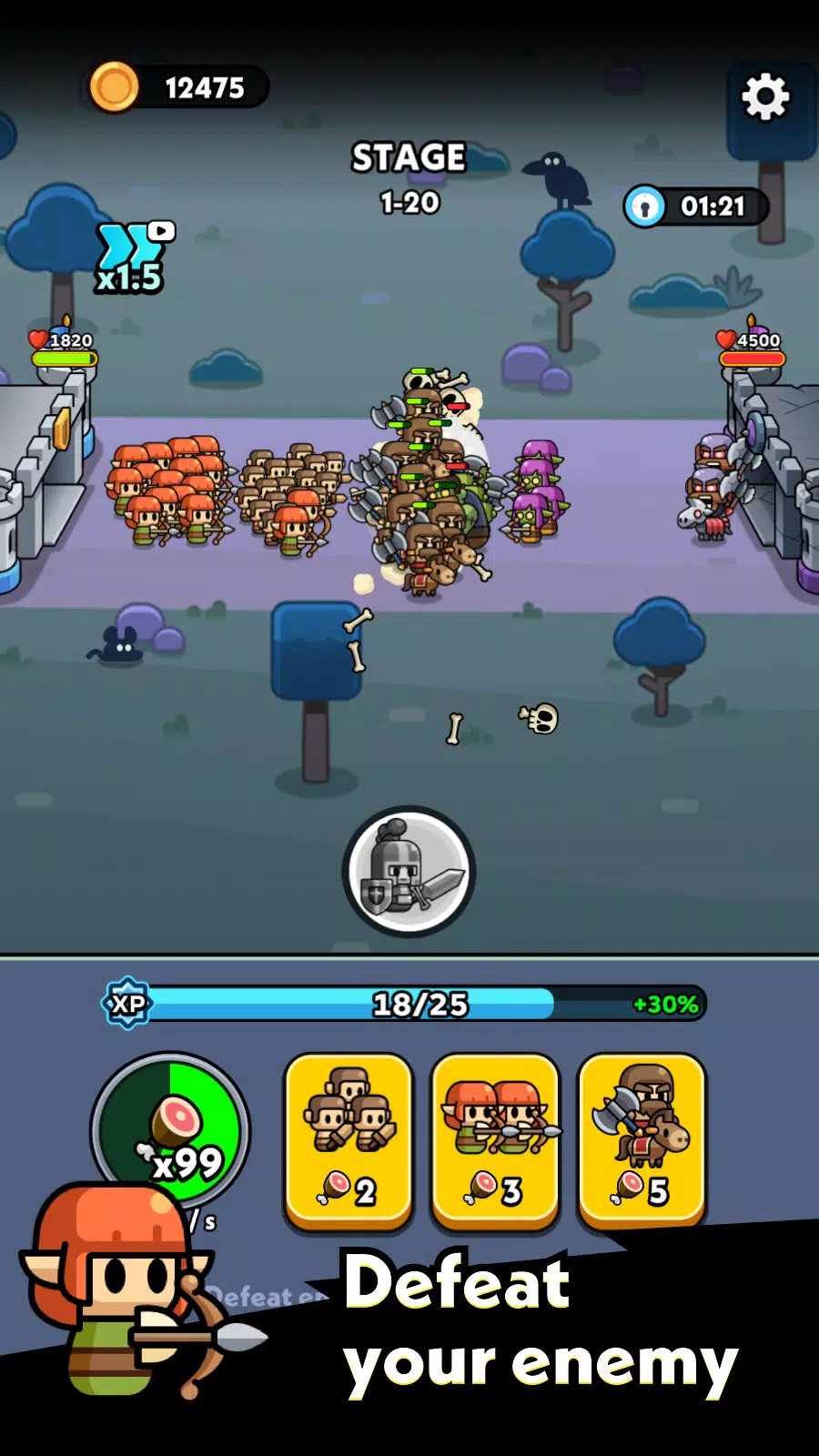 Tiny Warriors Go! Screenshot 2