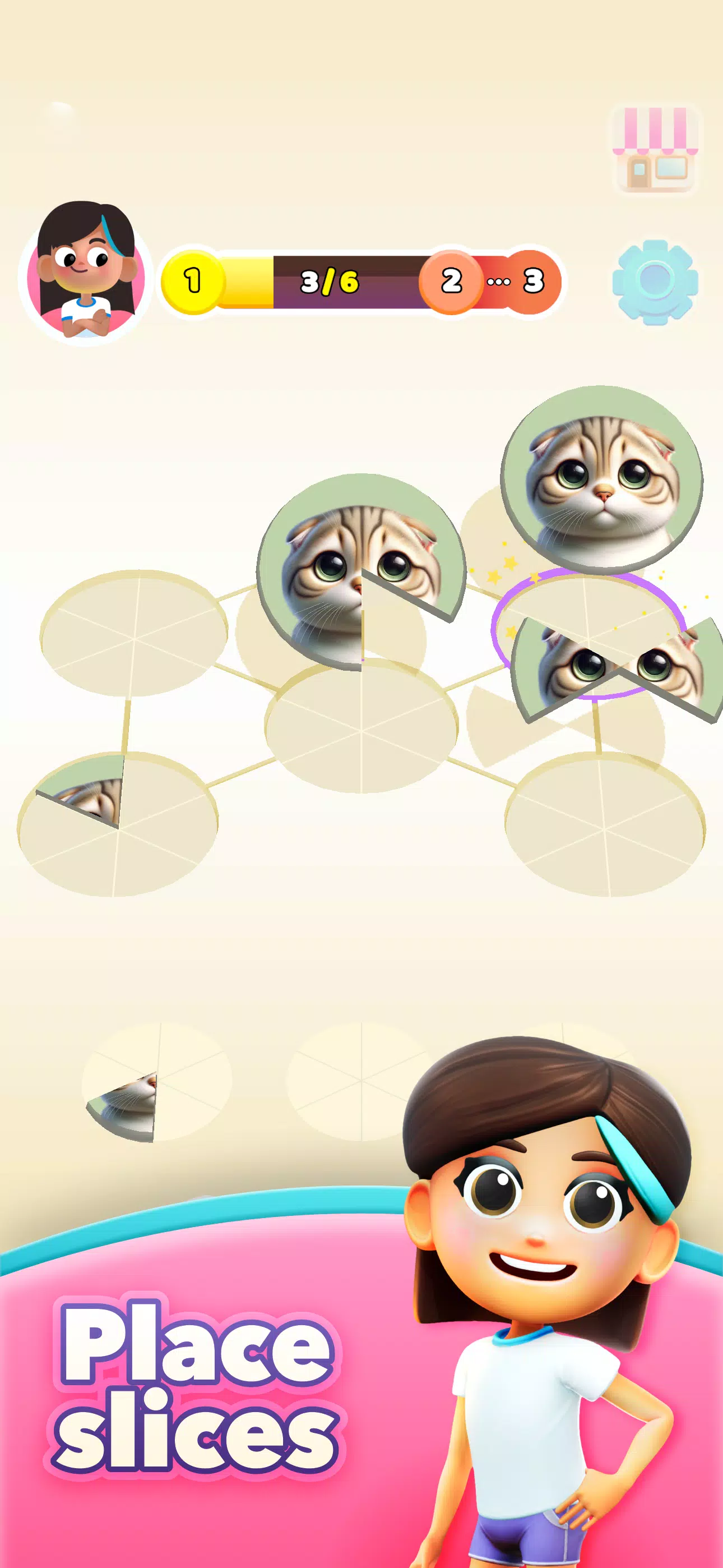 Mia’s Slices: Art Puzzle Game Screenshot 1