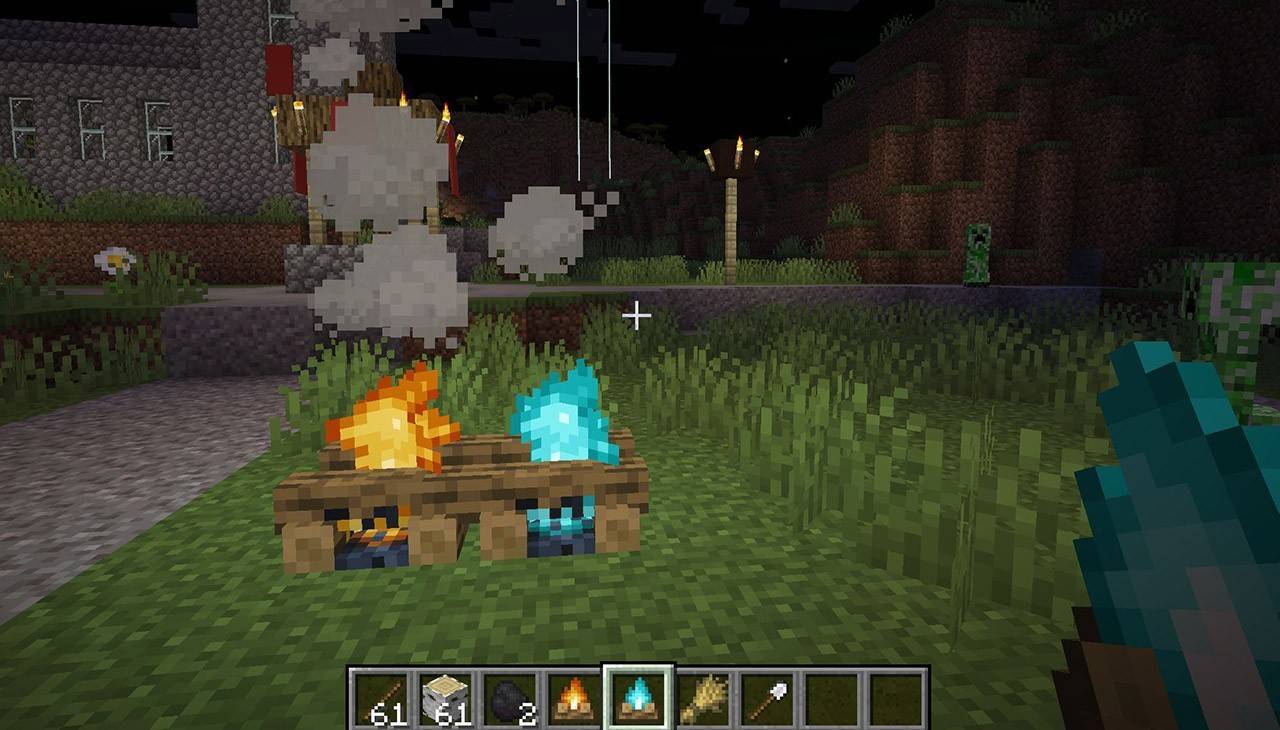 Lagerfeuer in Minecraft