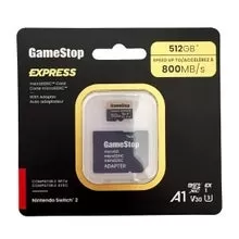 Switch 2互換性のあるGameStop 512GB Express MicroSDカード