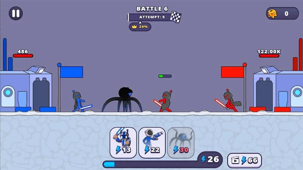 Screenshot Stickman Fight: War of the Age 3