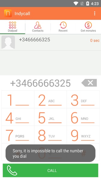 Indycall স্ক্রিনশট 1