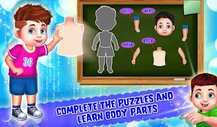 Kids Learning Human Bodyparts экрана 3