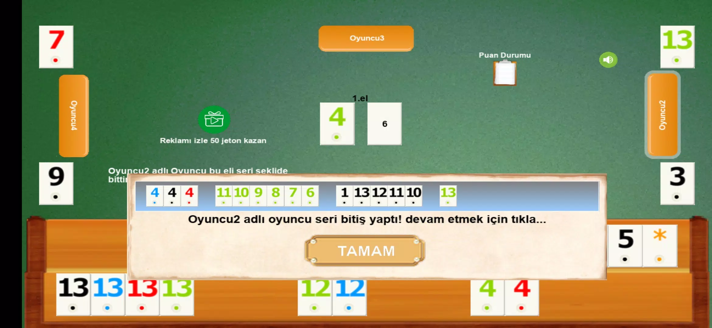 İnternetsiz Okey Screenshot 4