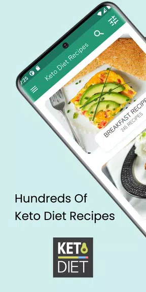 Keto Diet: Low Carb Recipes zrzut ekranu 1