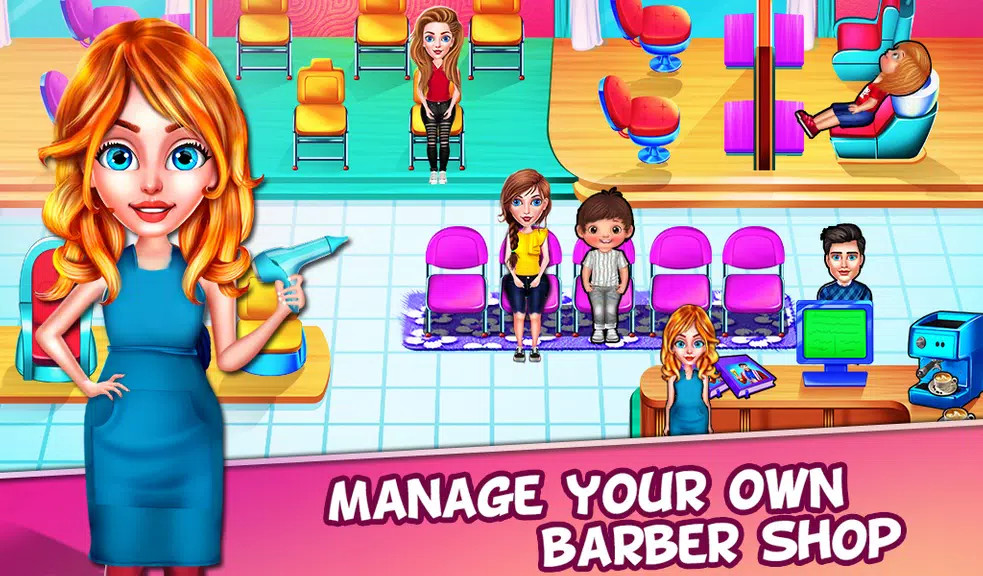 Barber Shop - Simulator Games ဖန်သားပြင်ဓာတ်ပုံ 2