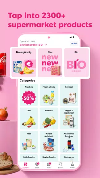 Screenshot Flink: Groceries in minutes 2