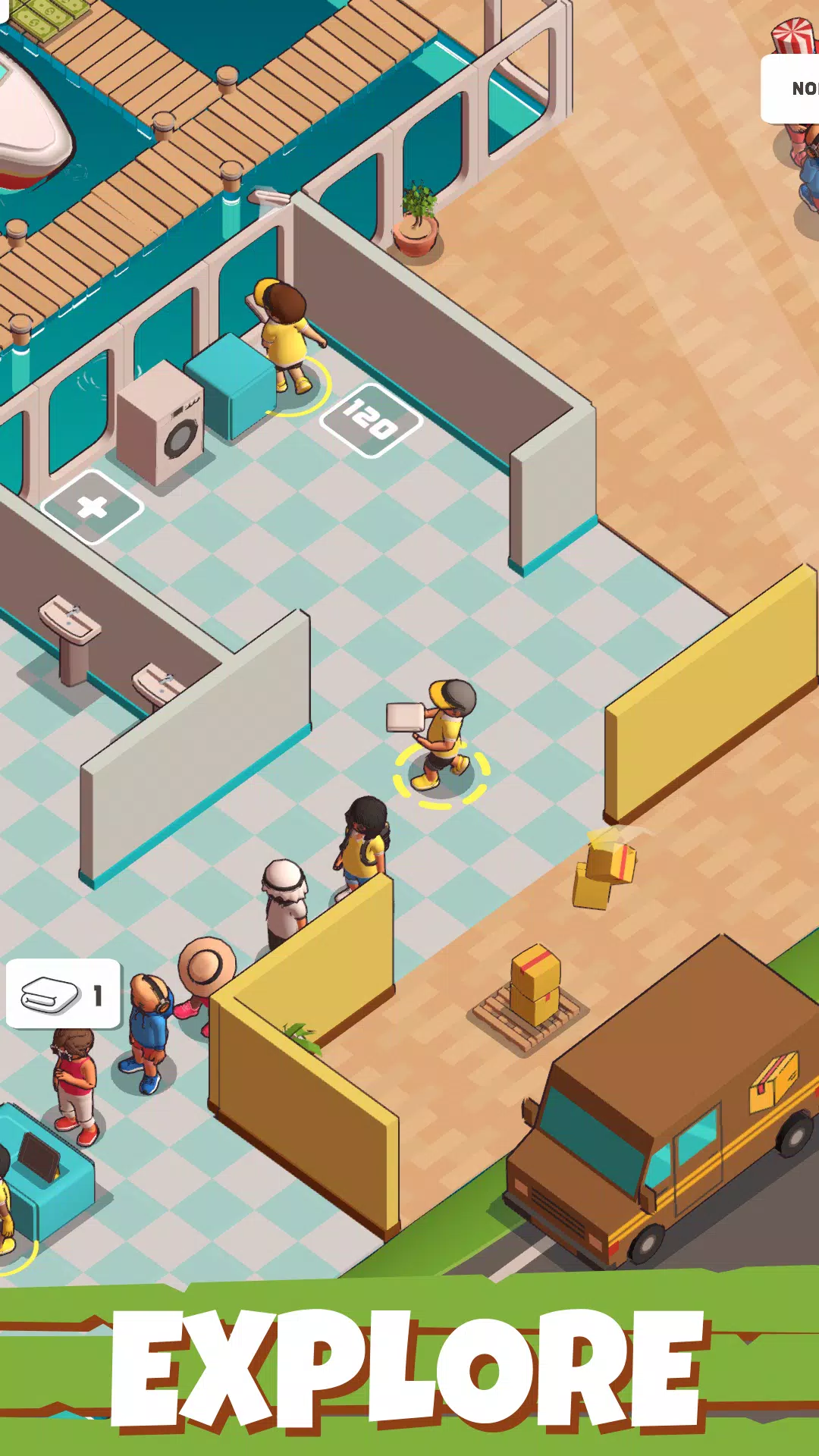 Marina Fever - Idle Tycoon RPG screenshot 4