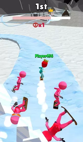 Snow Racing: Winter Aqua Park экрана 2