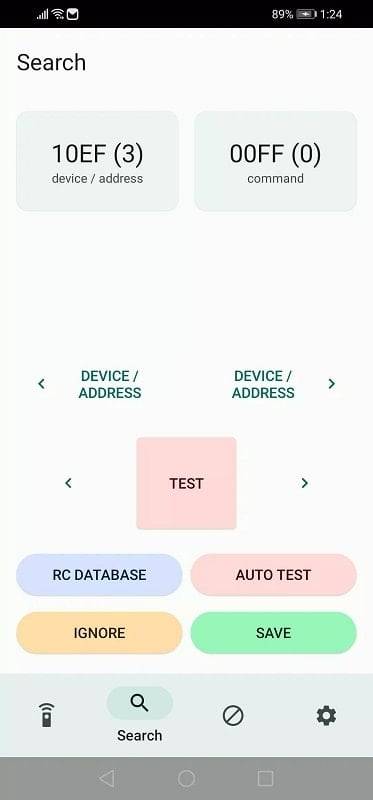 IrCode suchen Screenshot 2