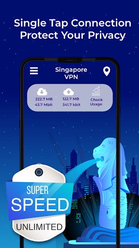 Singapore VPN - Free, Fast & Secure Captura de tela 3