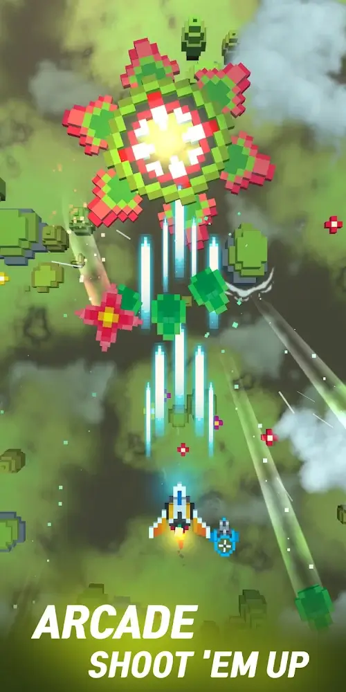 Screenshot Sky Wings: Pixel Fighter 3D 1