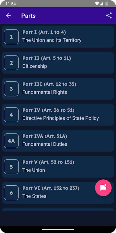 Constitution of India screenshot 2