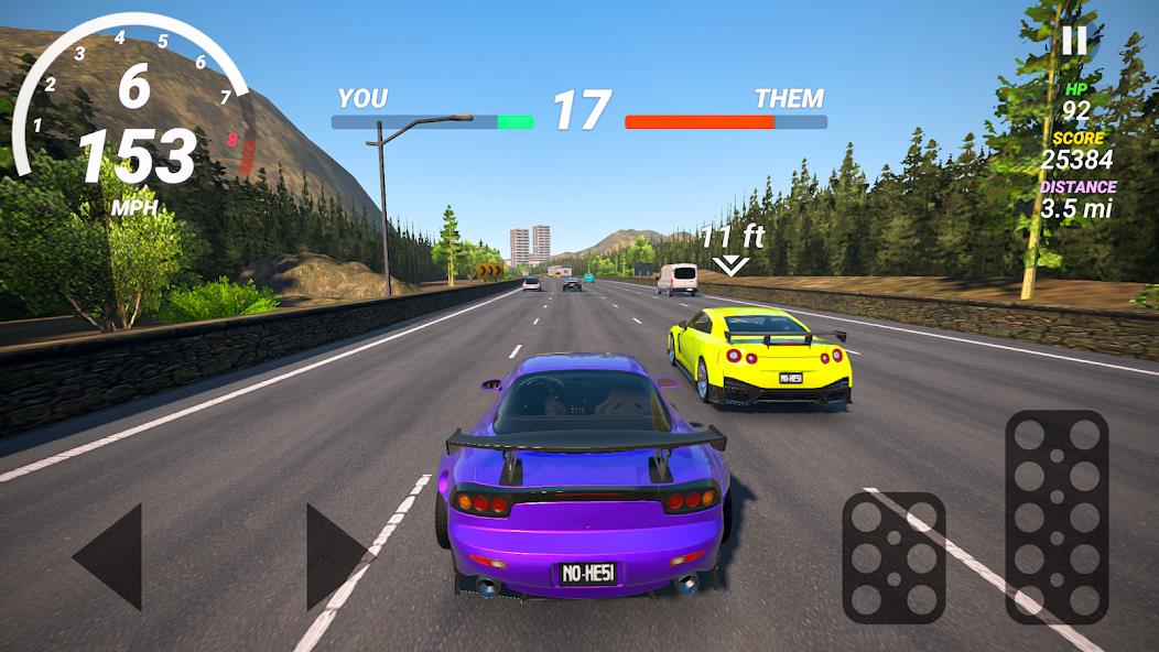 No Hesi Car Traffic Racing Mod स्क्रीनशॉट 3