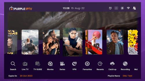 Purple IPTV экрана 1