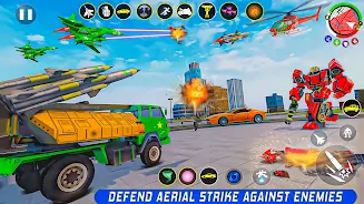 Army Truck Robot Car Game 3d スクリーンショット 2