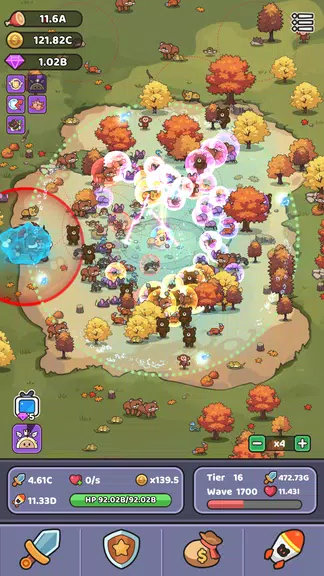 Wild Survival - Idle Defense ဖန်သားပြင်ဓာတ်ပုံ 1