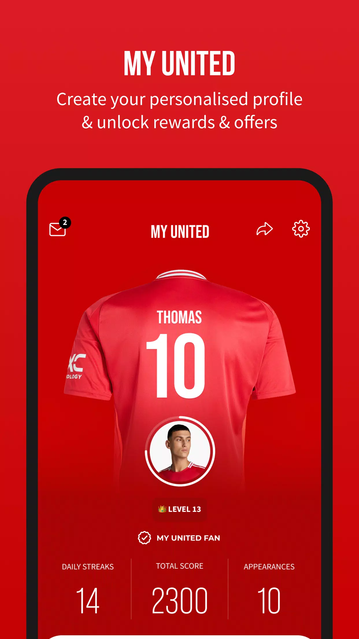 Manchester United Official App экрана 4