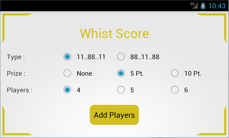 Whist Score screenshot 1