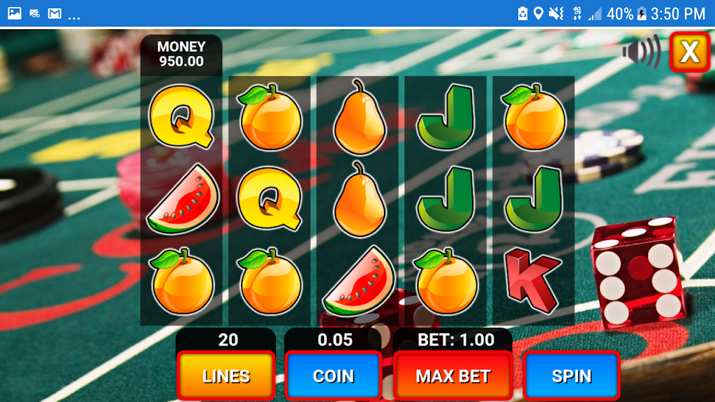 The Simple Slot Machine Simulator экрана 1