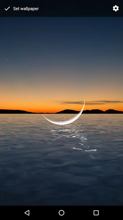 Moon Over Water Live Wallpaper captura de pantalla 