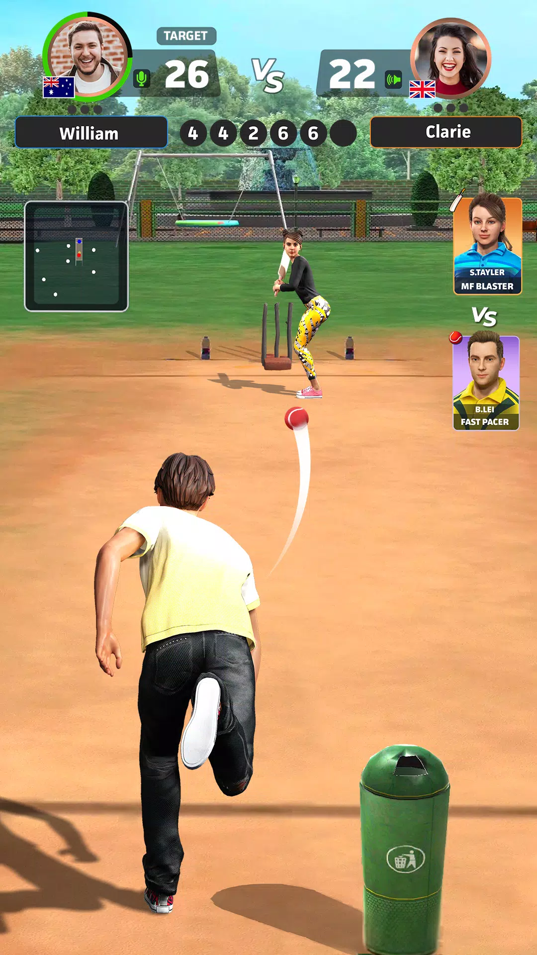 Cricket Gangsta™-Cricket Game ảnh chụp màn hình 2