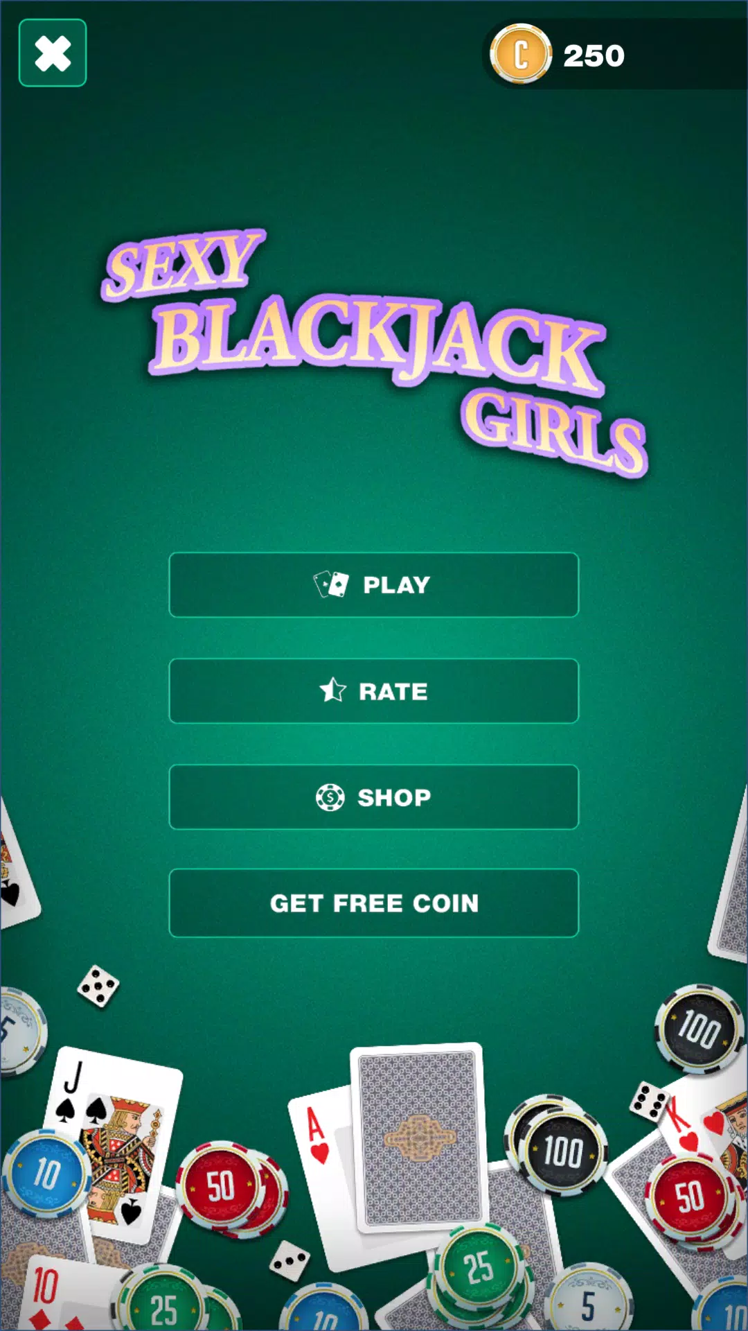 Sexy blackjack girls: make 21 captura de pantalla 