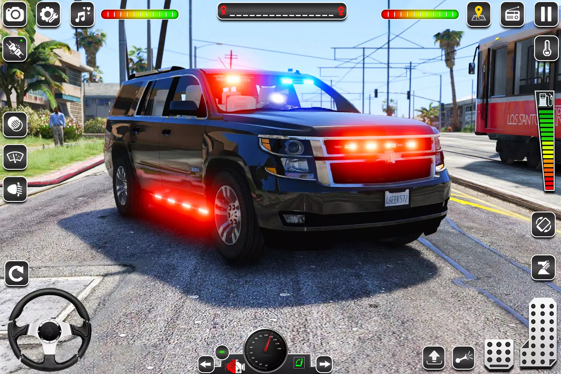 US Police Car Chase Game 3D ဖန်သားပြင်ဓာတ်ပုံ 4