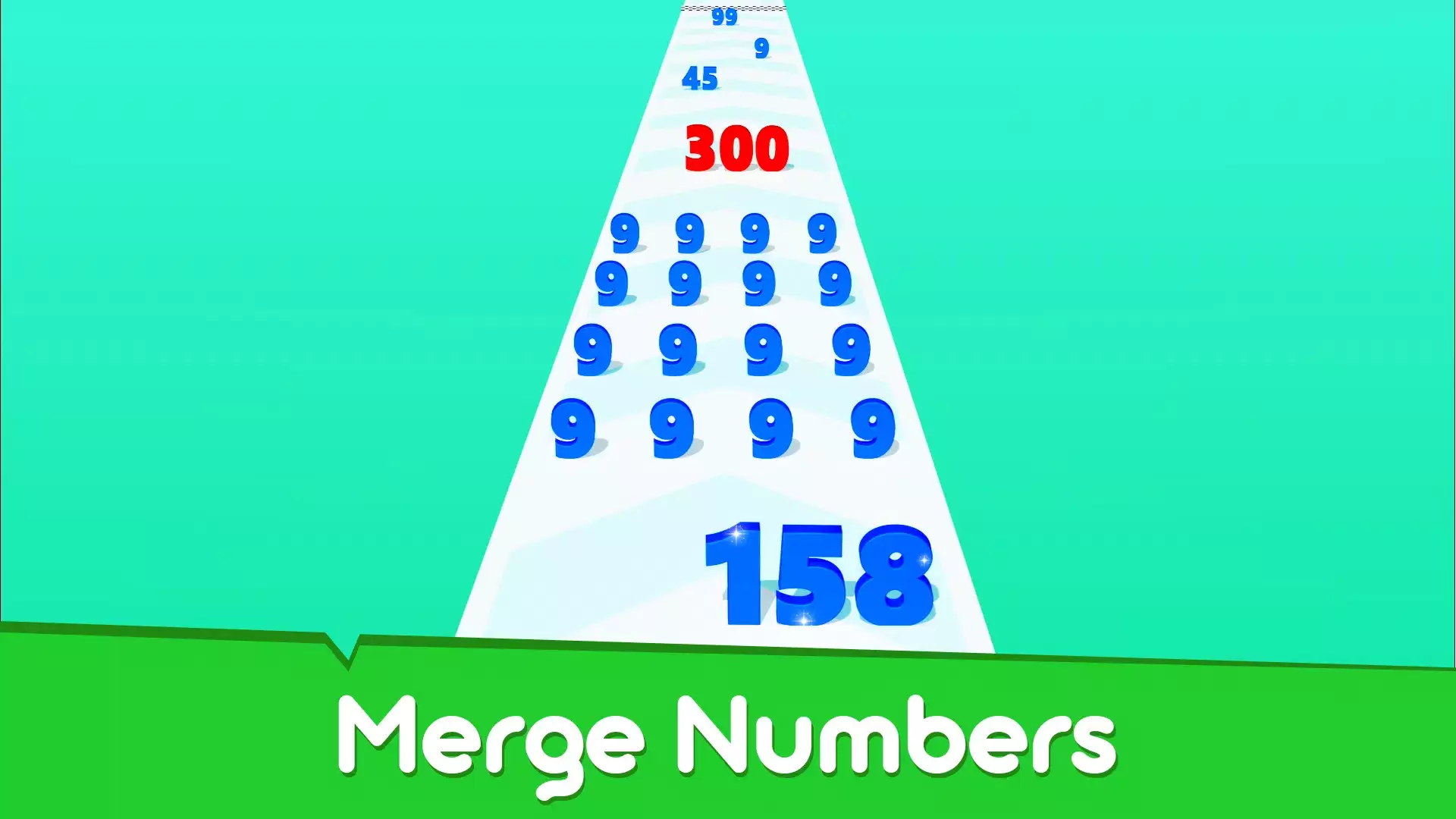 Run & Merge Numbers Game ဖန်သားပြင်ဓာတ်ပုံ 1