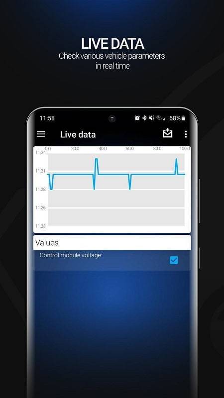 OBDeleven car diagnostics экрана 2