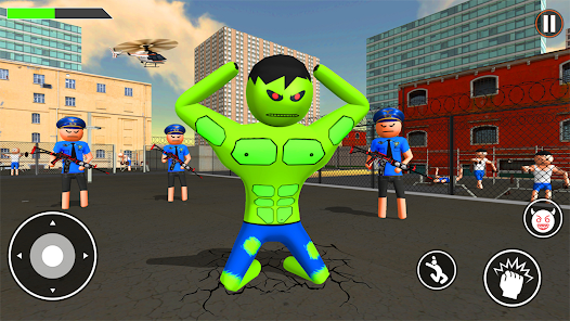 Incredible Monster: Superhero Prison Escape Games Captura de tela 2