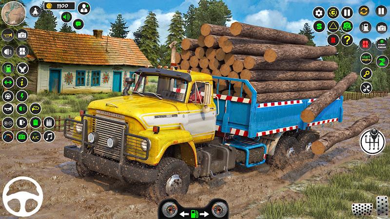 Snow Mud Truck Runner Offroad экрана 2