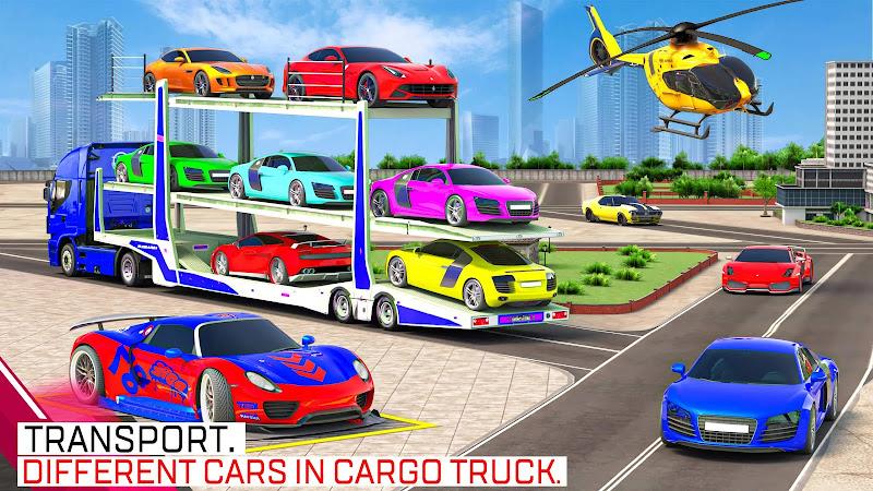 Car Transport Truck Games captura de pantalla 