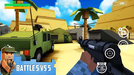 Block Gun 3D: FPS Shooter PvP ekran görüntüsü 1