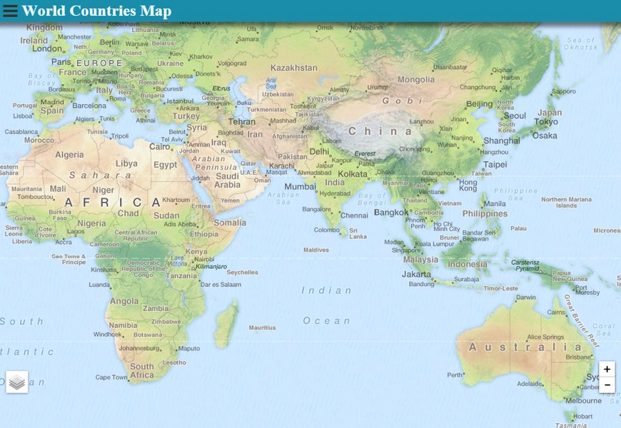 World Countries Map Screenshot 4