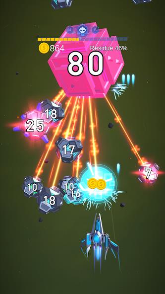 Dust Settle 3D - Galaxy Attack Mod ဖန်သားပြင်ဓာတ်ပုံ 3