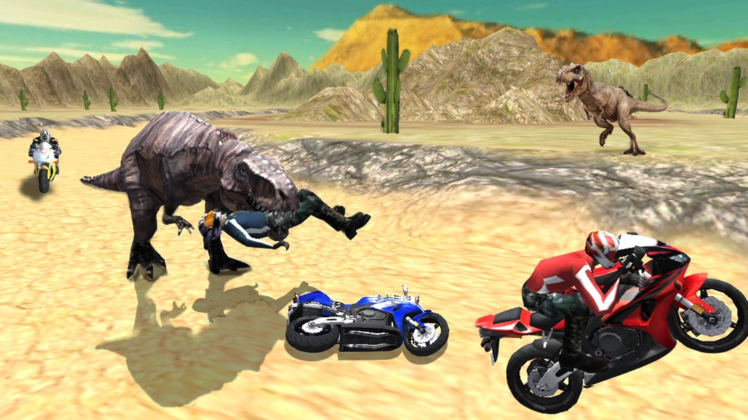 Dino World Bike Race Game - Jurassic Adventure экрана 4