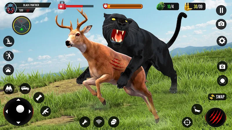 Black Panther Simulator Games ဖန်သားပြင်ဓာတ်ပုံ 2