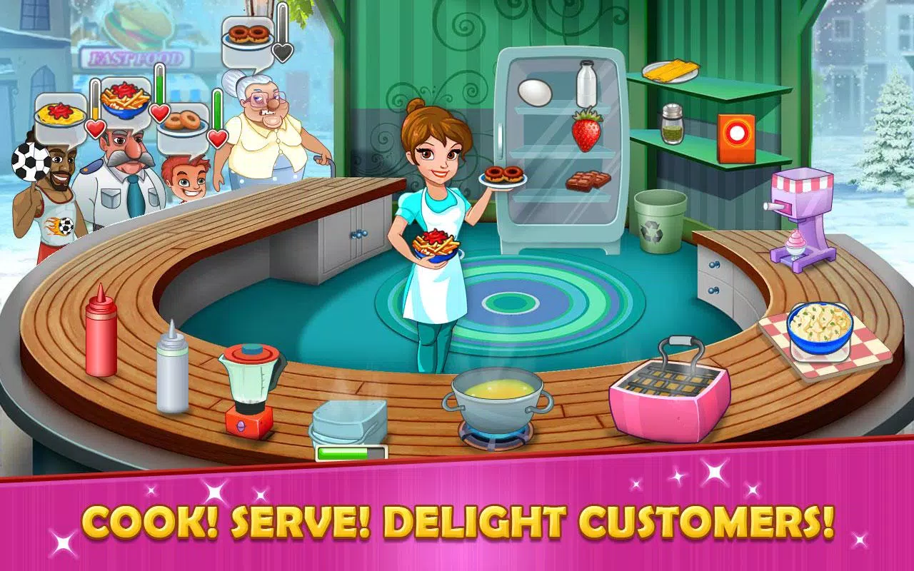 Kitchen story: Food Fever Game ekran görüntüsü 1