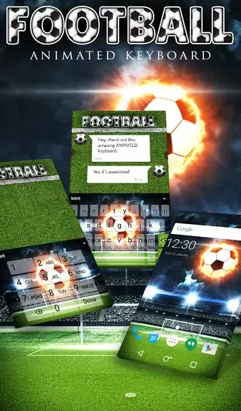 Football Keyboard & Wallpaper экрана 1