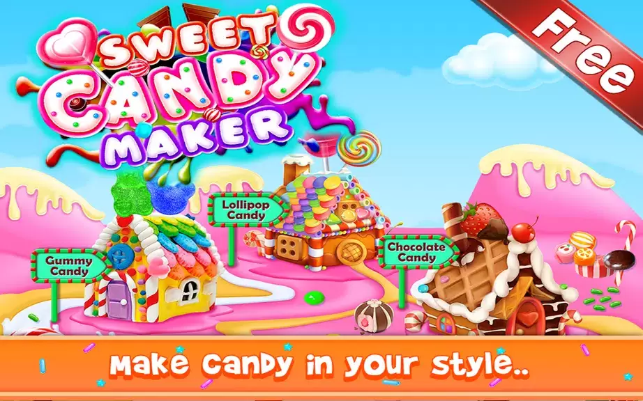 Sweet Candy Maker - Candy Game captura de pantalla 