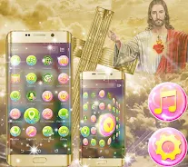 Jesus Launcher Theme ဖန်သားပြင်ဓာတ်ပုံ 3