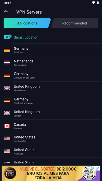 VPN Proxy Master zrzut ekranu 2